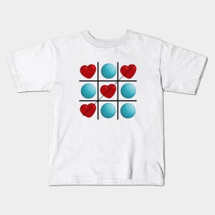 Love Wins - Tic Tac Toe Kids T-Shirt